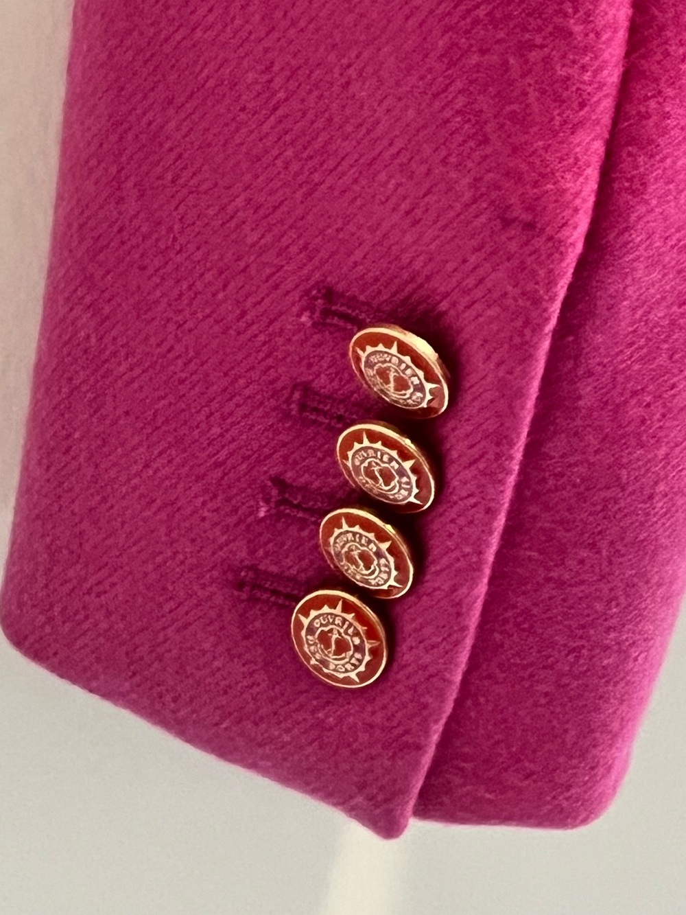 J. Crew Women's Hot Pink Tailored Wool Blazer- size 2 - Picture 8 of 9